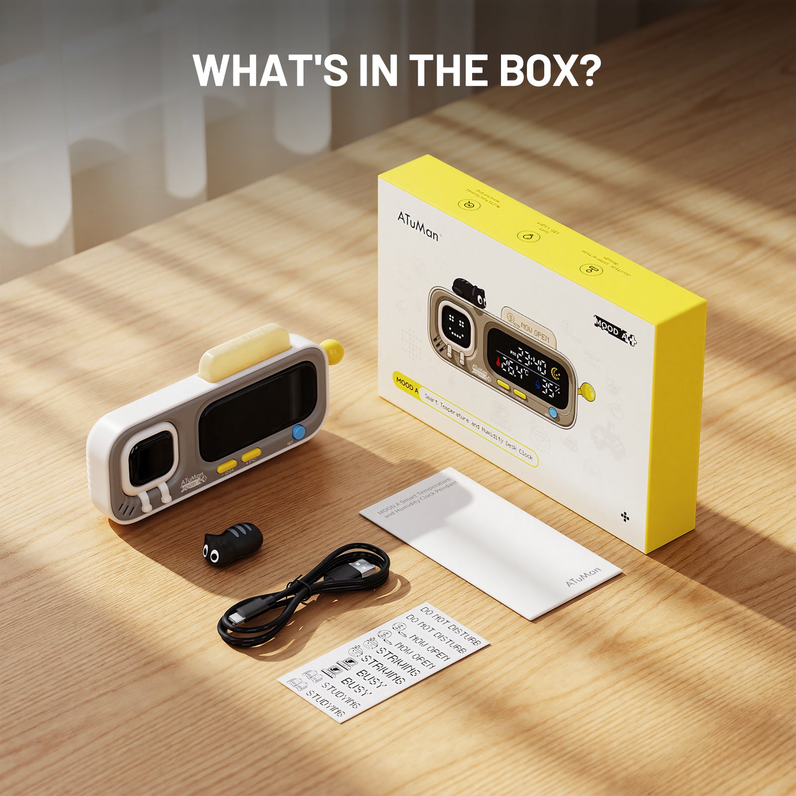 ATuMan MOOD A Retro Pixel Style Smart Thermohygrometer
