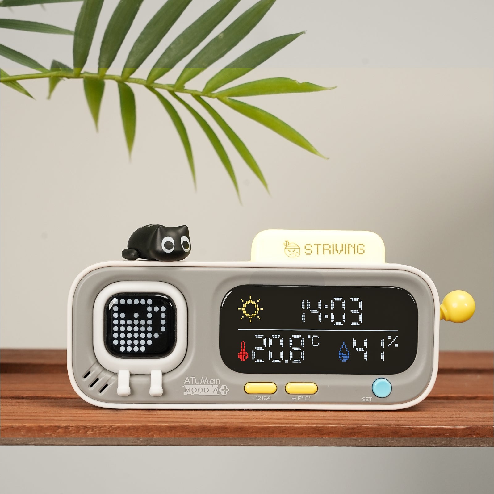 ATuMan MOOD A Retro Pixel Style Smart Thermohygrometer