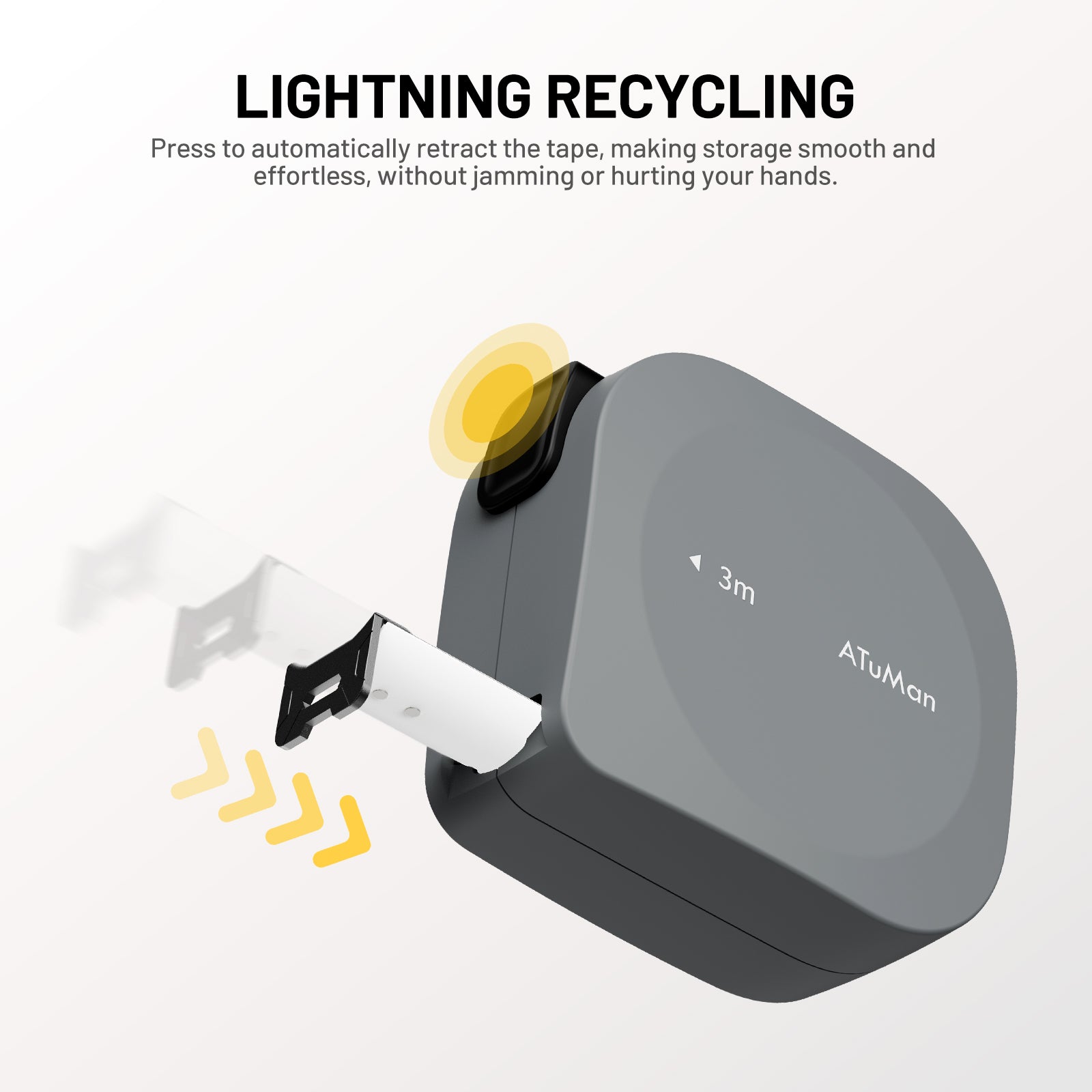 ATuMan TP1 High Precision Self-Locking Measuring Tape(3m)