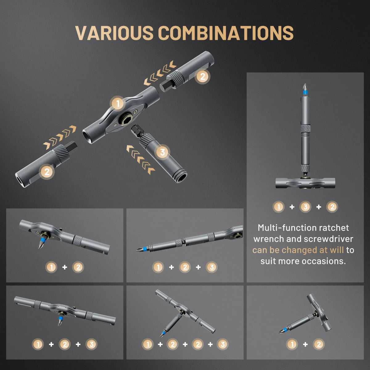 ATuMan RS1 24-in-1 Ratchet Screwdriver Set