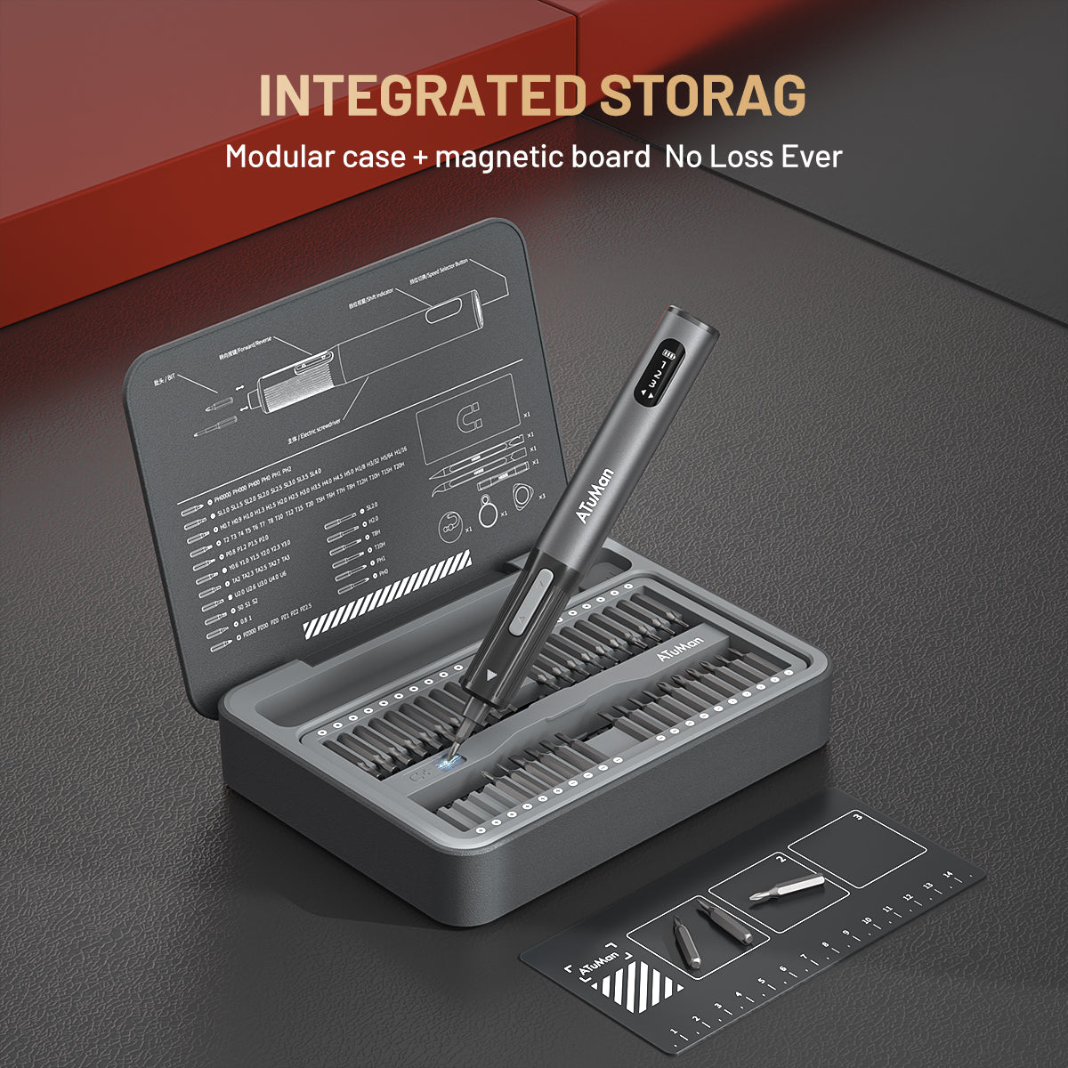 ATuMan E3 95-in-1 Electric Screwdriver Kit