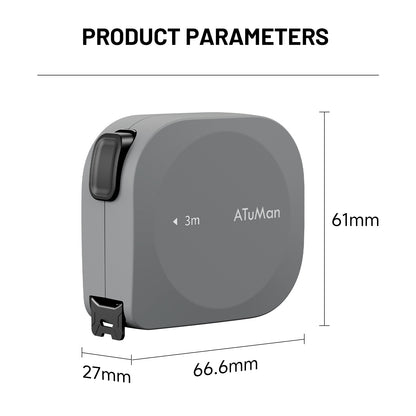 ATuMan TP1 High Precision Self-Locking Measuring Tape（3m）