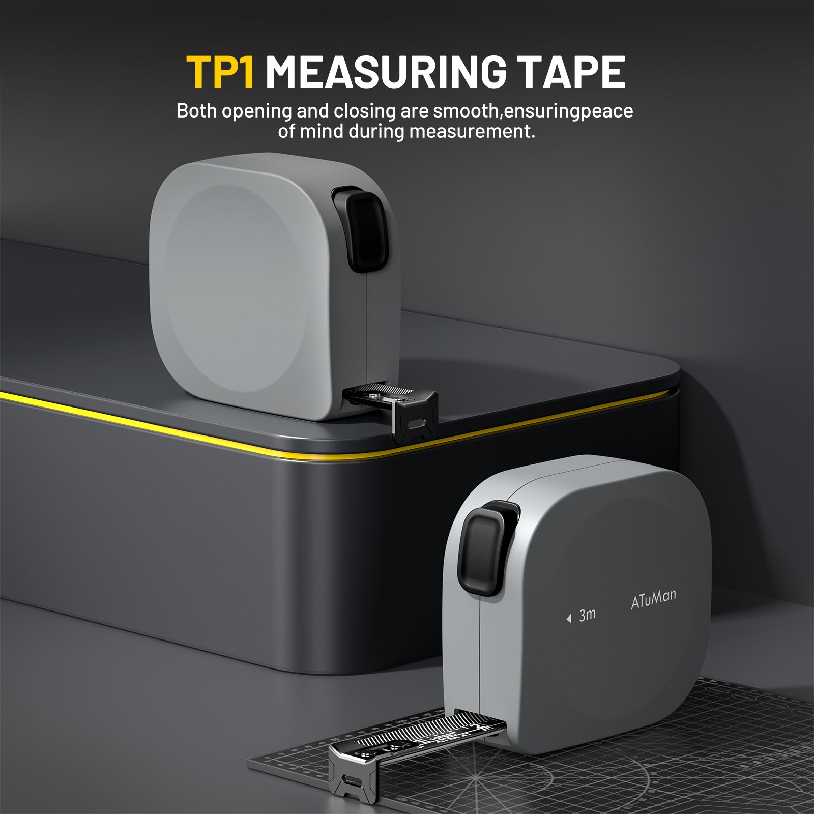 ATuMan TP1 High Precision Self-Locking Measuring Tape（3m）
