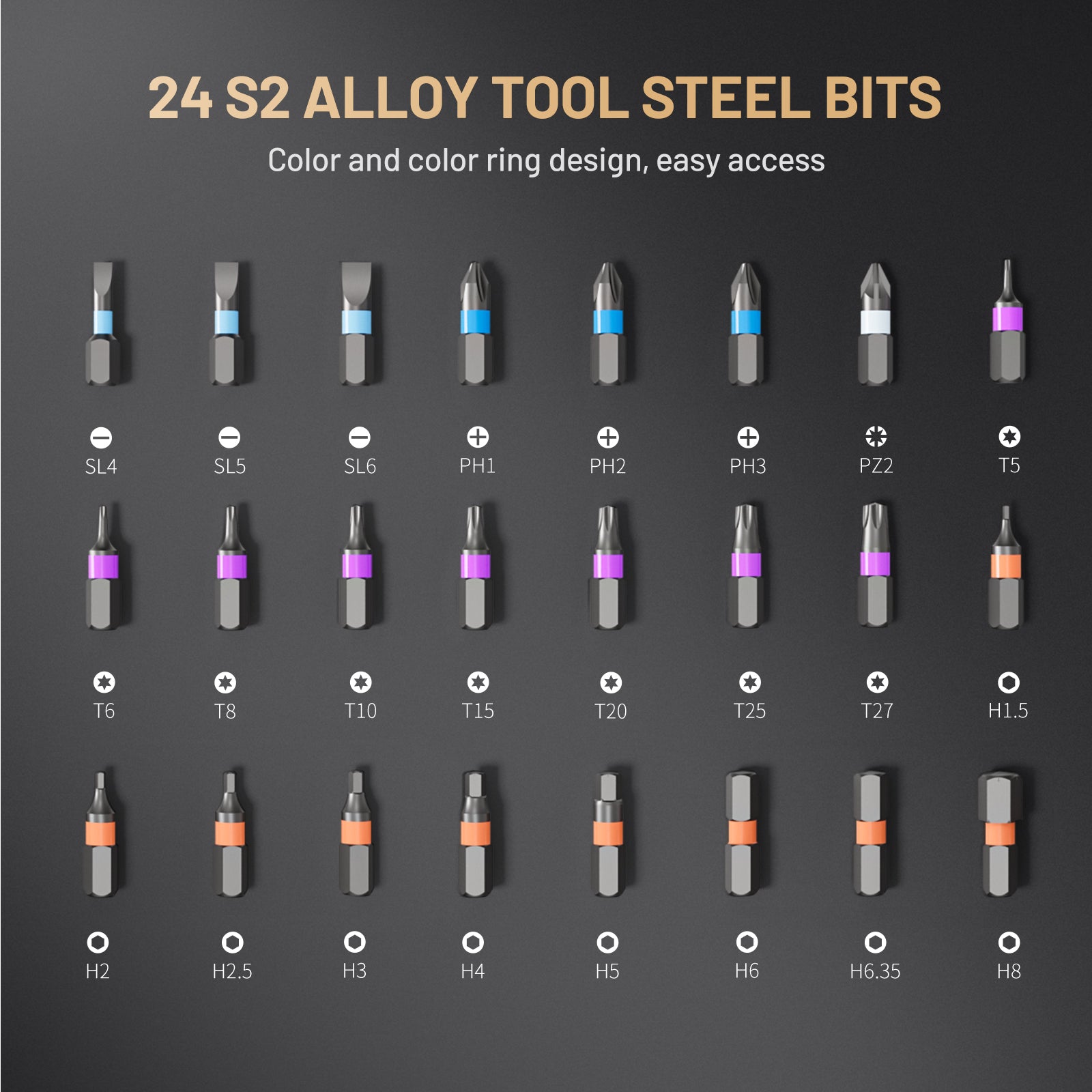 ATuMan RS1 24-in-1 Ratchet Screwdriver Set