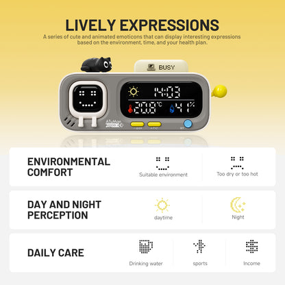 ATuMan MOODA Retro Pixel Style Smart Thermohygrometer