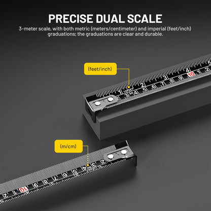 ATuMan TP1 High Precision Self-Locking Measuring Tape（3m）