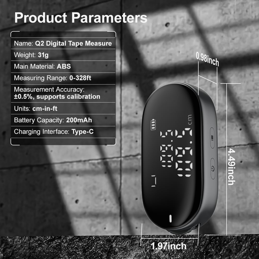ATuMan Q2 Digital Tape Measure - ATuMan Brand