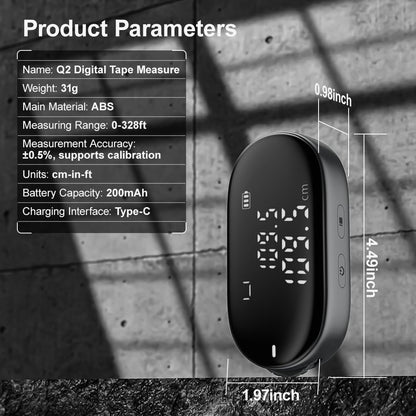 ATuMan Q2 Digital Tape Measure - ATuMan Brand