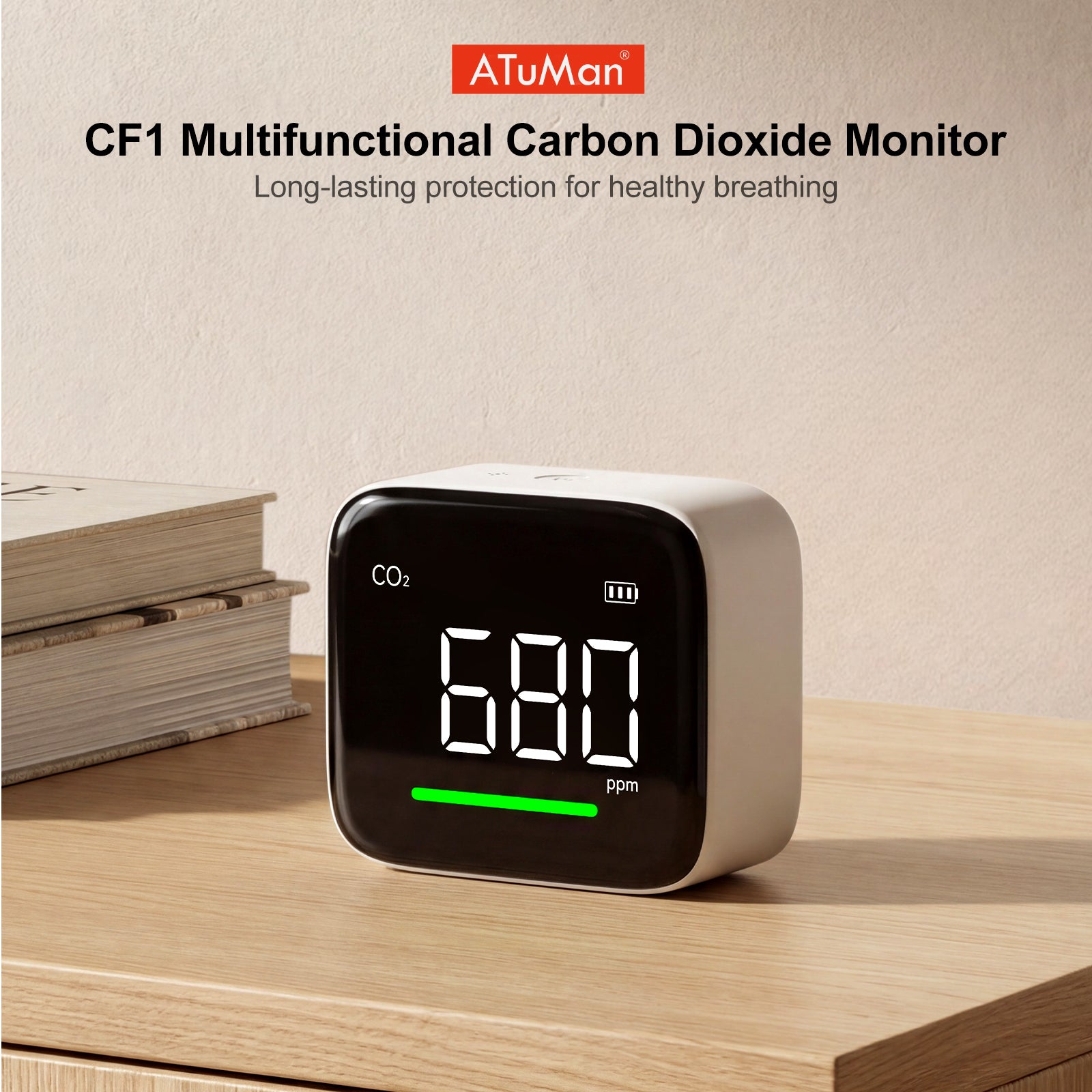 ATuMan CF1 Multifunctional Carbon Dioxide Monitor