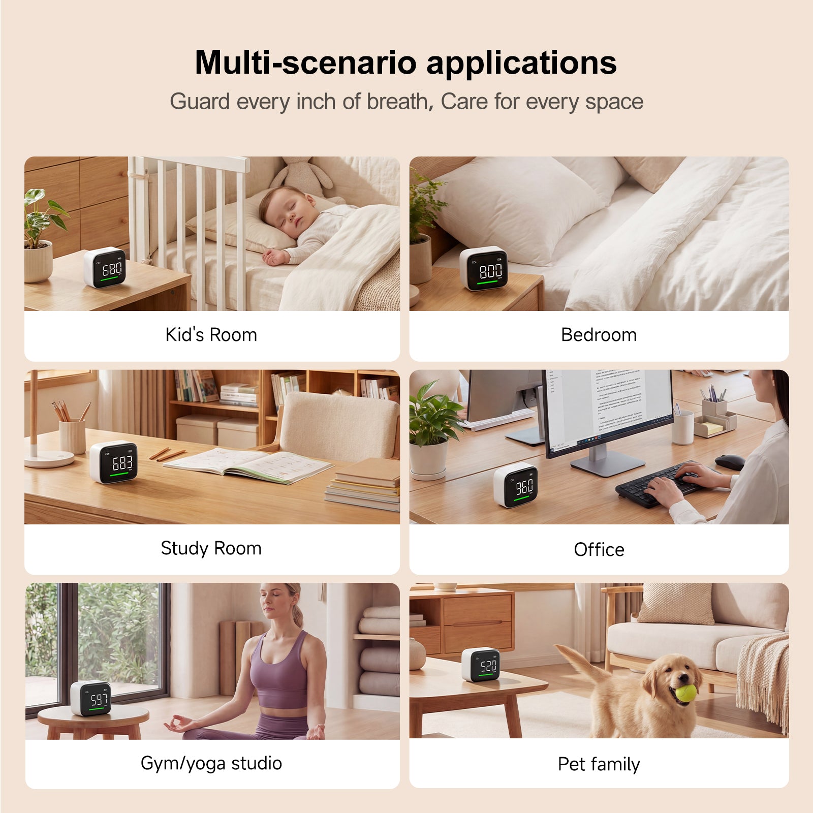 ATuMan CF1 Multifunctional Carbon Dioxide Monitor