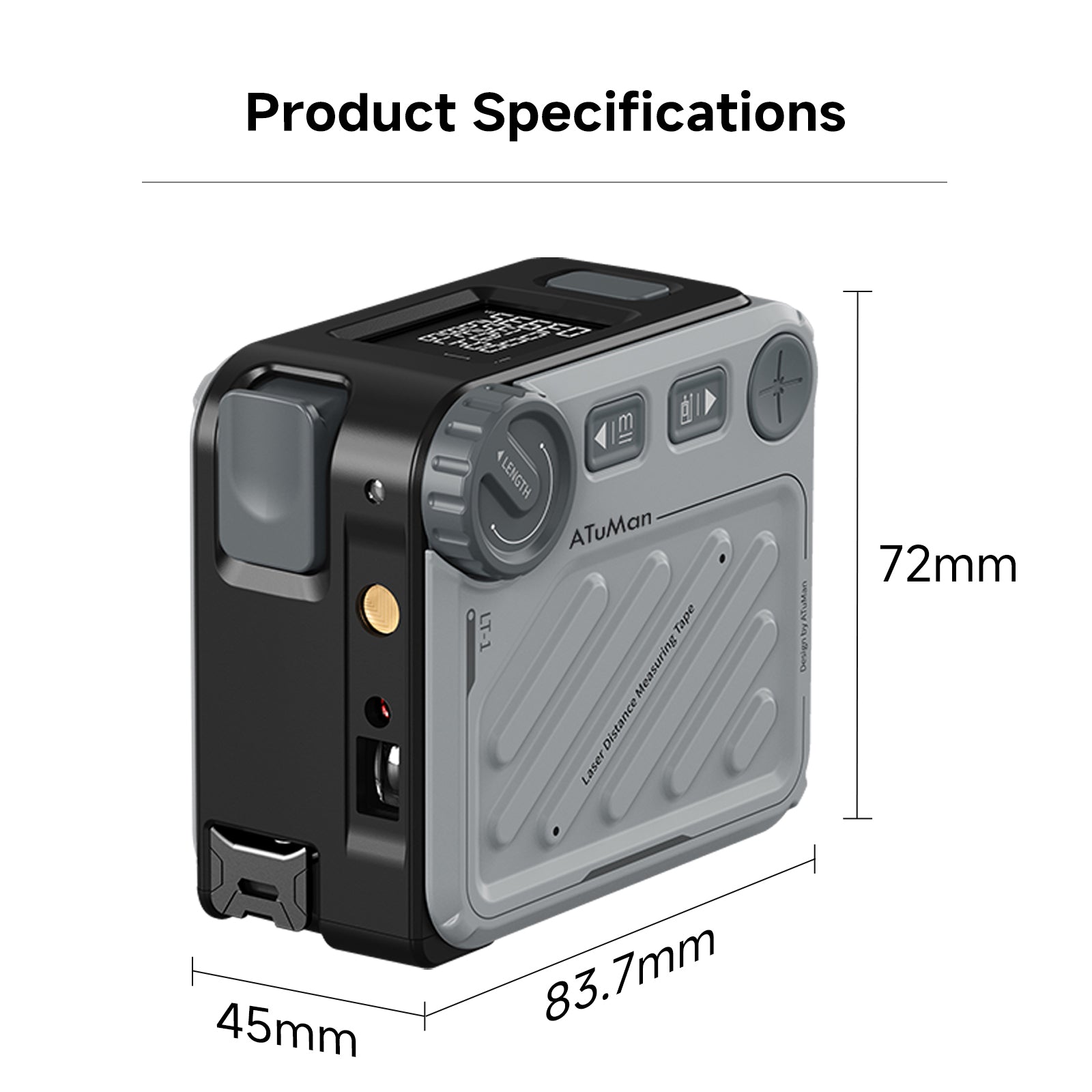 ATuMan LT1 3-in-1 Digital Laser Tape Measure