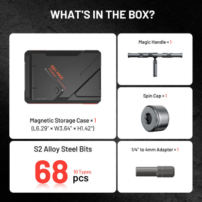 ATuMan RS1 MAX 70-in-1 Ratchet Screwdriver Kit