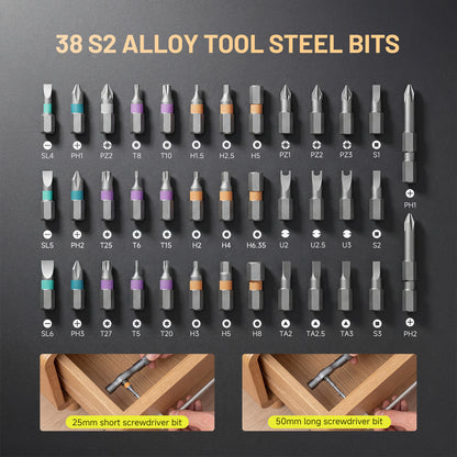 ATuMan RS1 Plus 42-in-1 Ratchet Screwdriver Set