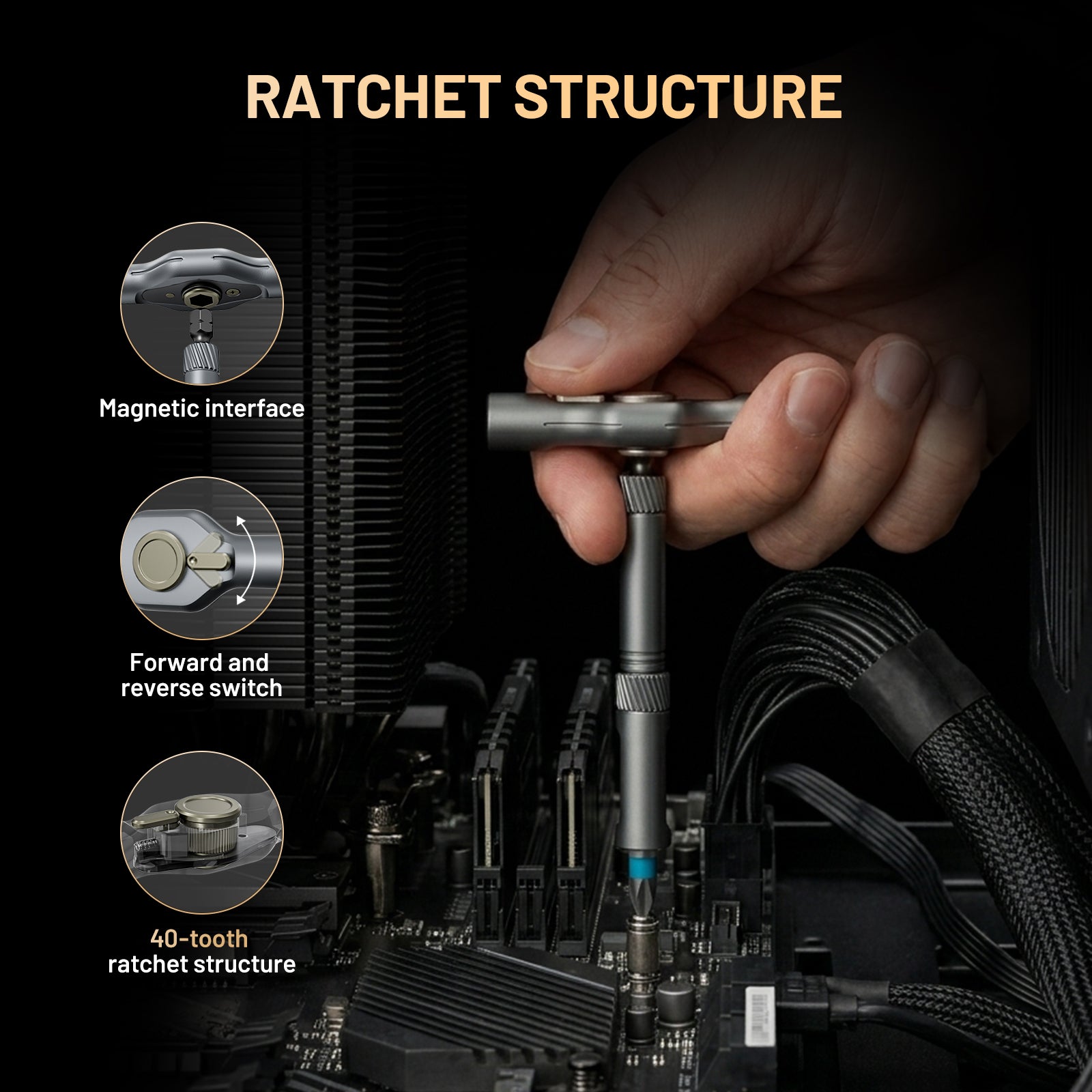 ATuMan RS1 Plus 42-in-1 Ratchet Screwdriver Set